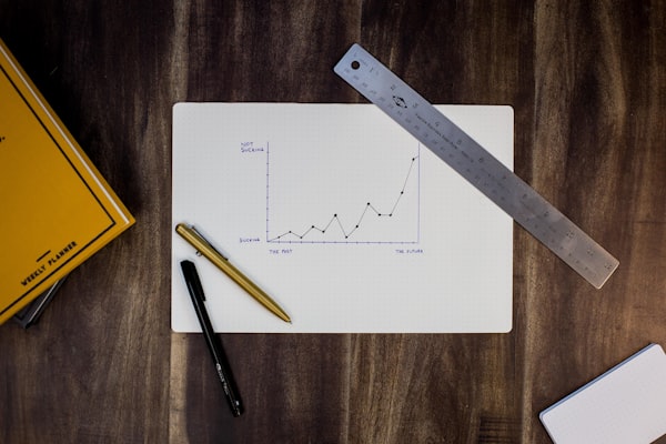 Analytics dashboard on a screen